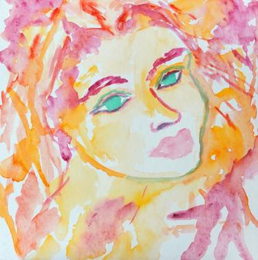 Original Expressionism Portrait Paintings by Sigrid Walser