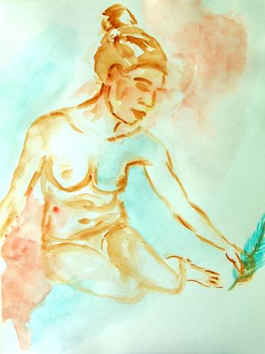 Original Expressionism Nude Paintings by Sigrid Walser