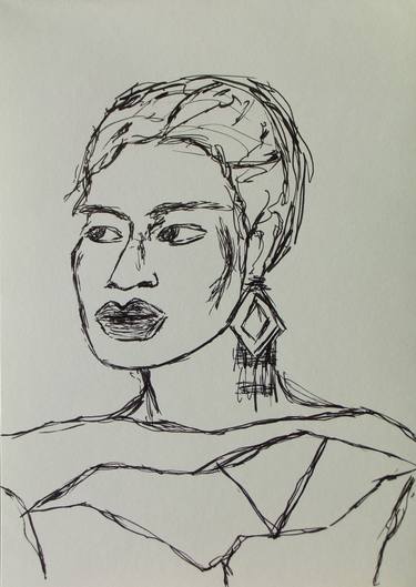 Original Portrait Drawings by Sigrid Walser