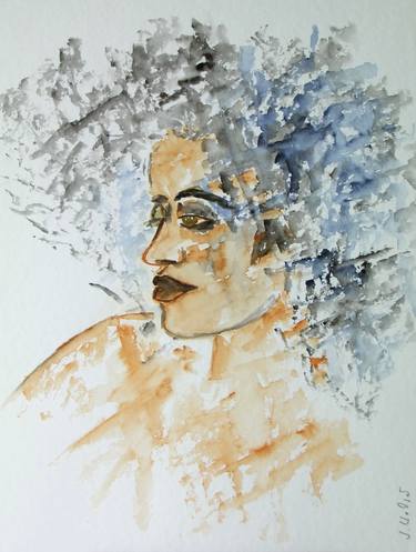 Original Abstract Expressionism Portrait Paintings by Sigrid Walser