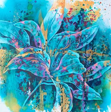 Original Abstract Floral Paintings by Summer Lowe