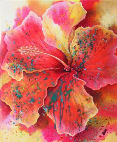 Original Abstract Floral Paintings by Summer Lowe