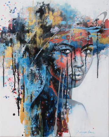 Original Abstract Portrait Paintings by Summer Lowe