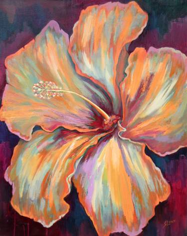 Original Abstract Expressionism Floral Paintings by Summer Lowe