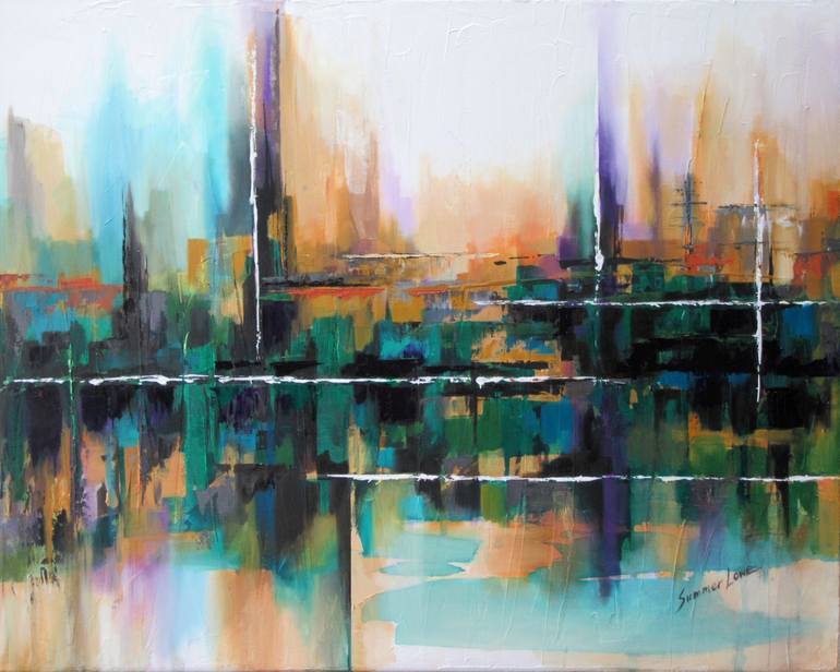 Abstract City sale Painting