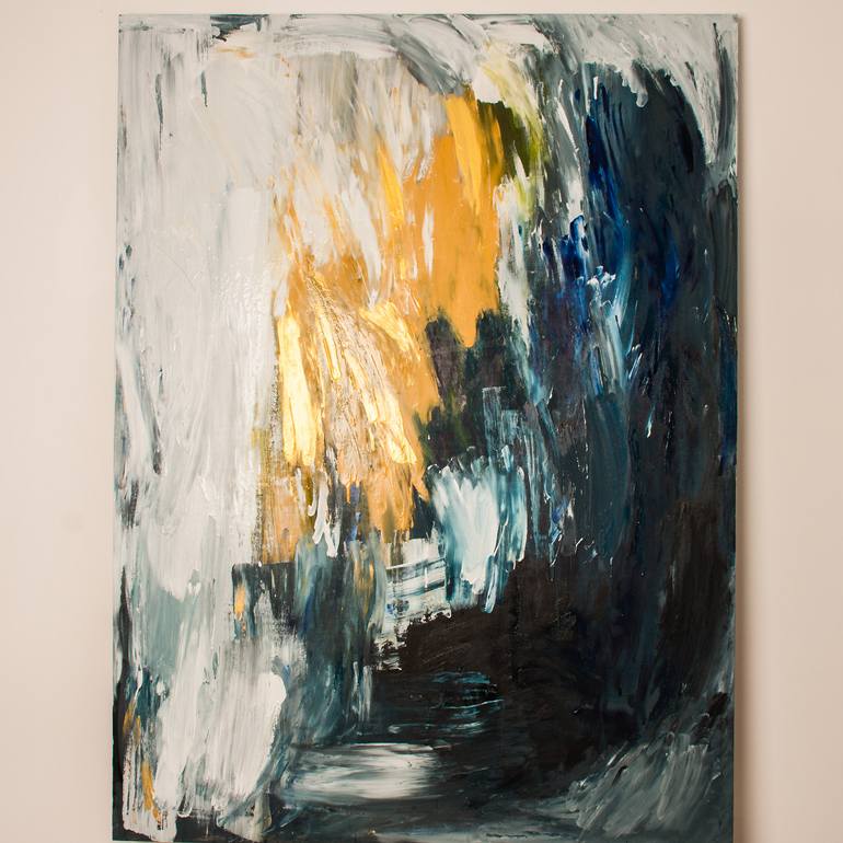 Original Abstract Expressionism Abstract Painting by Niki Parker