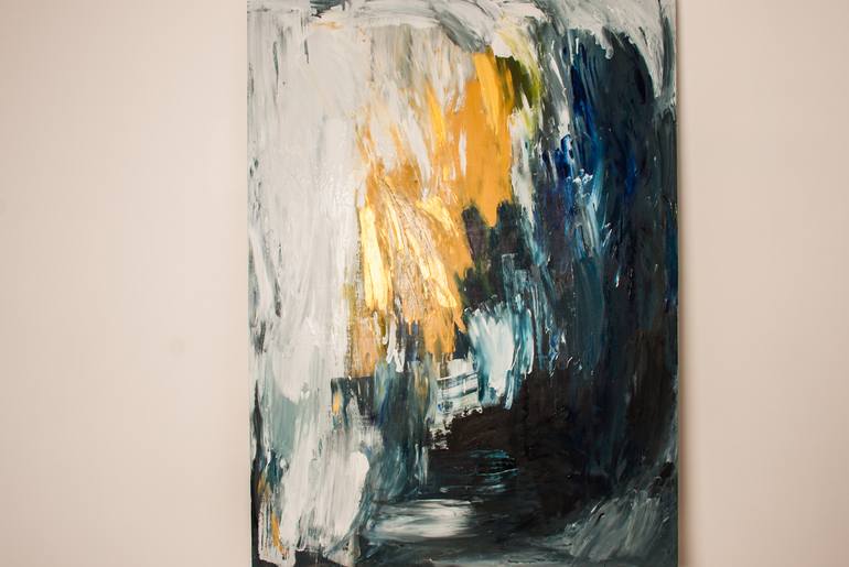 Original Abstract Expressionism Abstract Painting by Niki Parker