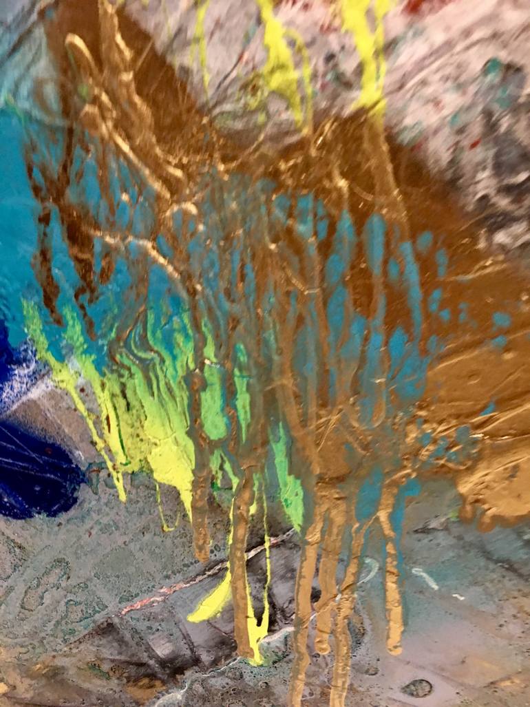 Original Abstract Expressionism Abstract Painting by Niki Parker