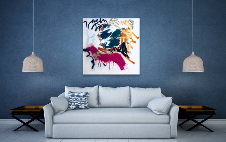 Original Abstract Expressionism Abstract Painting by Niki Parker