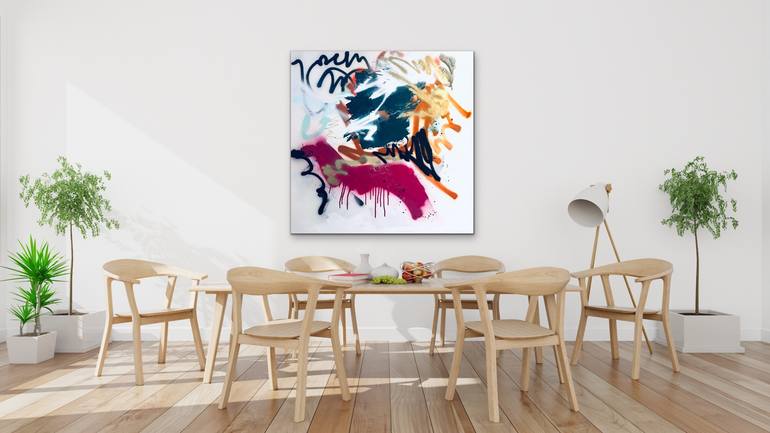 Original Abstract Expressionism Abstract Painting by Niki Parker