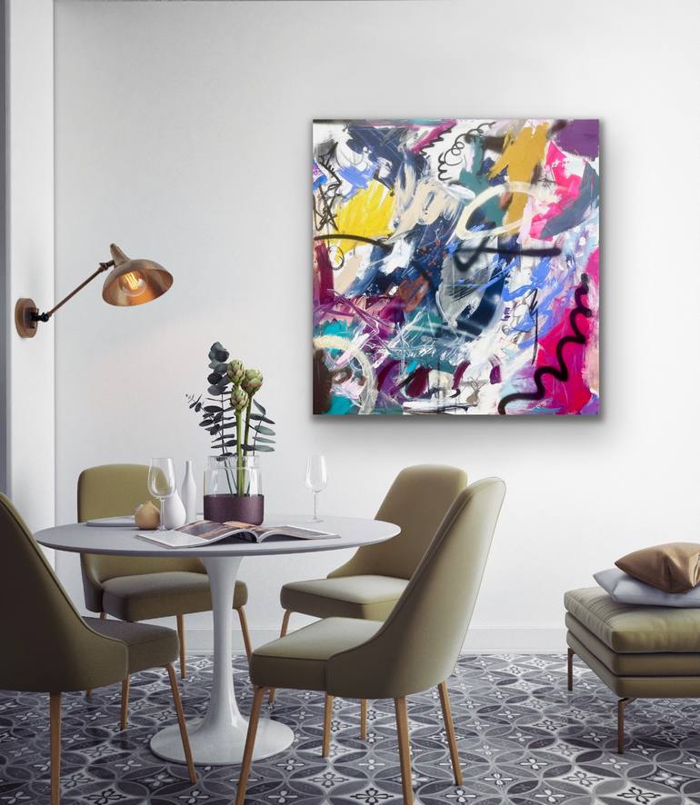 Original Abstract Expressionism Abstract Painting by Niki Parker