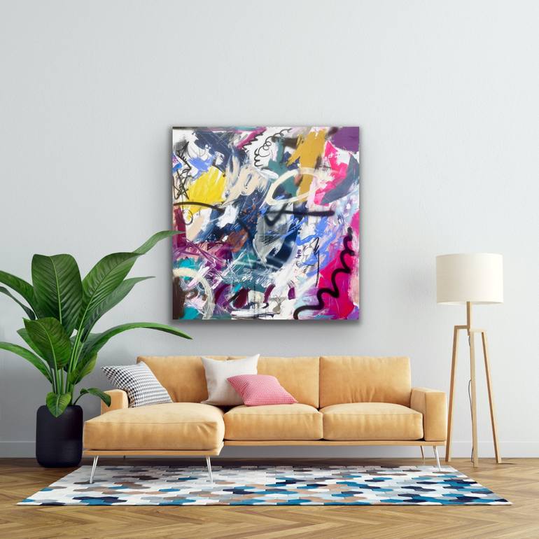 Original Abstract Expressionism Abstract Painting by Niki Parker