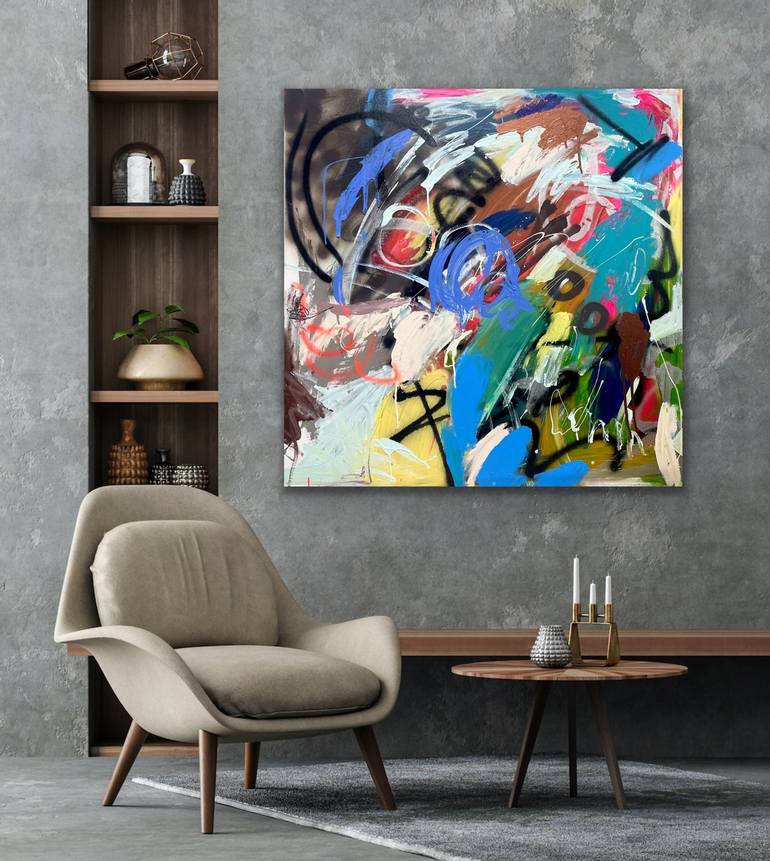 Original Abstract Expressionism Abstract Painting by Niki Parker