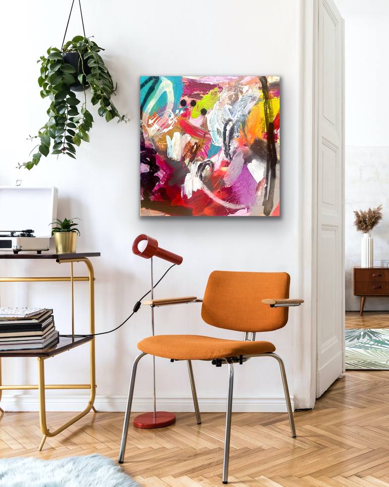 Original Abstract Expressionism Abstract Painting by Niki Parker