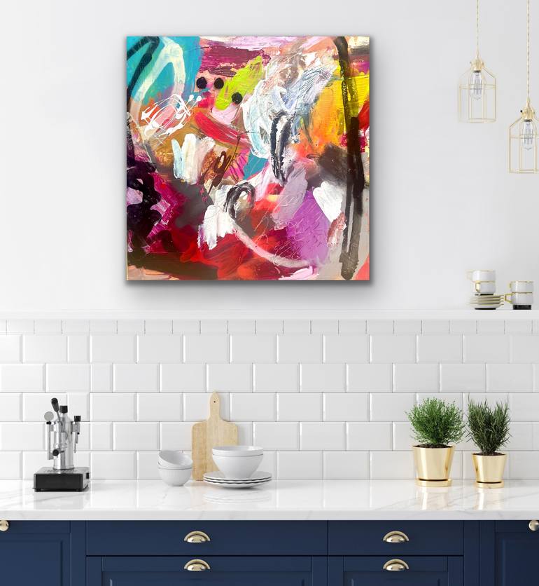 Original Abstract Expressionism Abstract Painting by Niki Parker