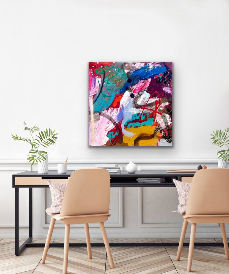 Original Abstract Expressionism Abstract Painting by Niki Parker