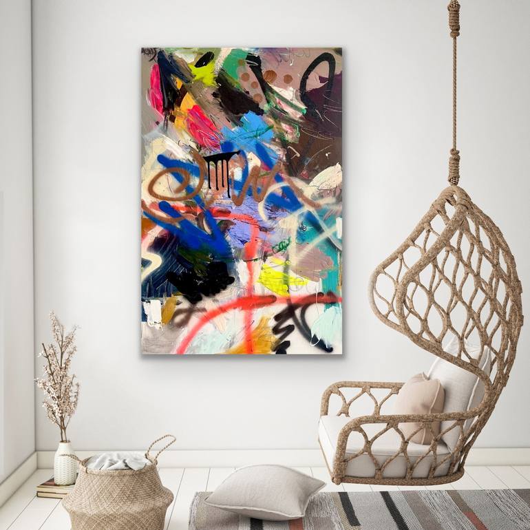 Original Abstract Expressionism Abstract Painting by Niki Parker