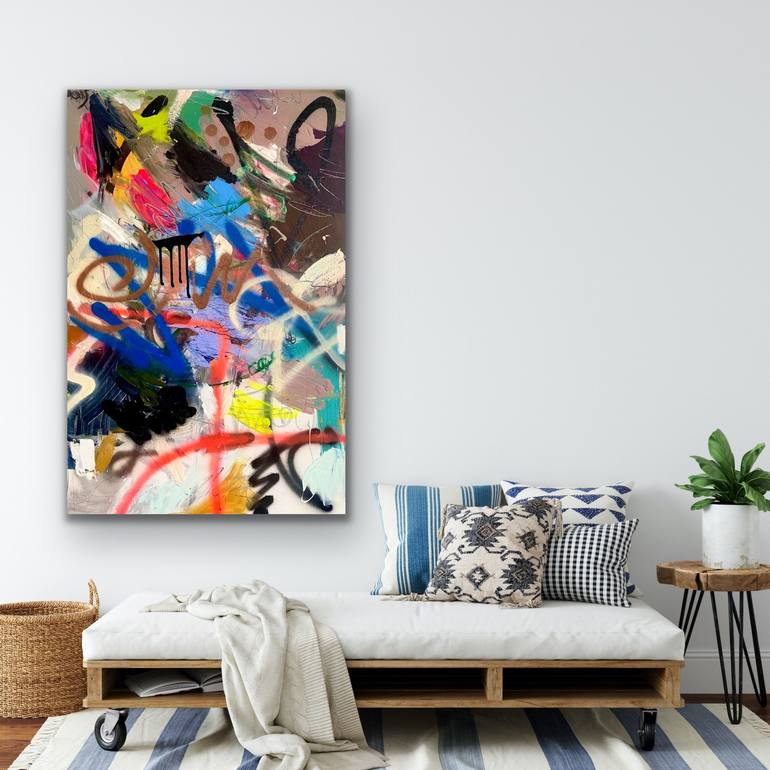 Original Abstract Expressionism Abstract Painting by Niki Parker