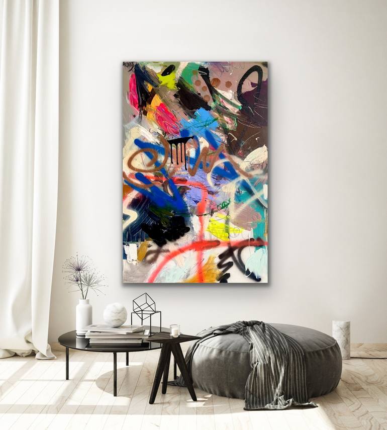 Original Abstract Expressionism Abstract Painting by Niki Parker