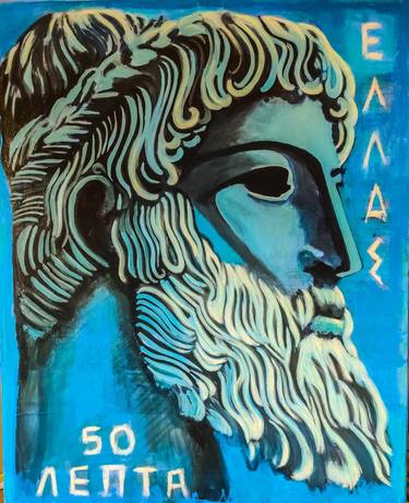 Print of Expressionism Classical mythology Paintings by Sylvia DIMITRIOU