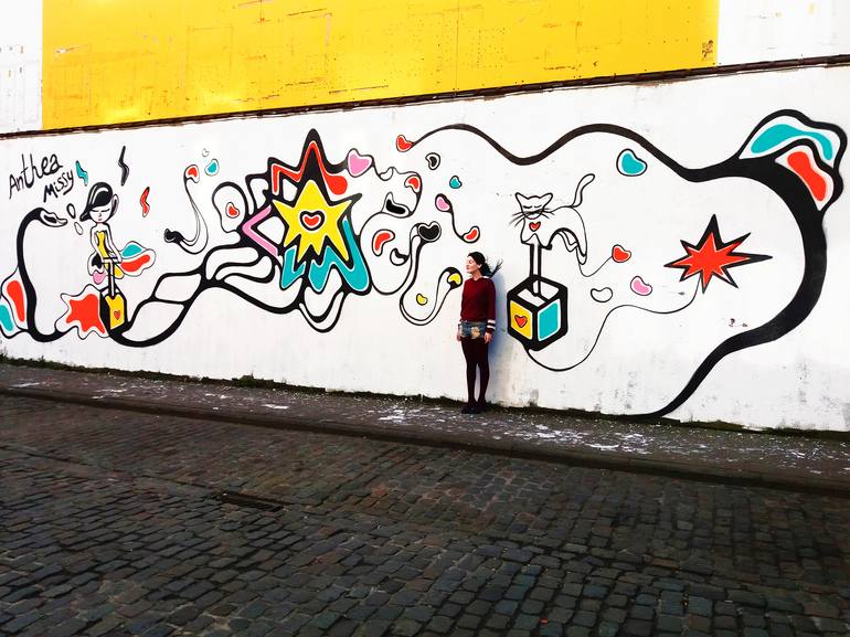 LOVE BOMB MURAL BY ANTHEA MISSY / BRUSSELS - Print