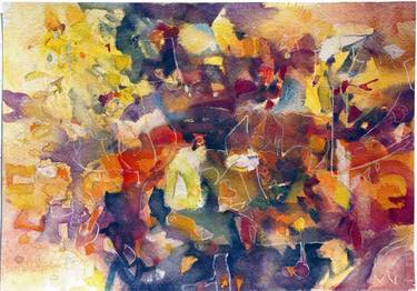 Original Abstract Expressionism World Culture Paintings by Andrea Gomez