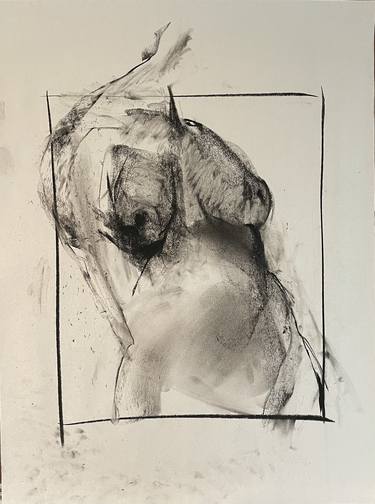 Original Abstract Expressionism Body Drawings by Badri Valian