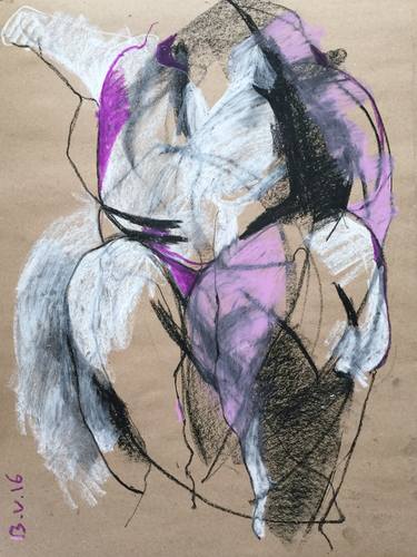 Original Figurative Body Drawings by Badri Valian