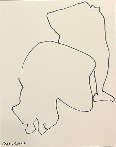 Original Abstract Nude Drawings by Badri Valian