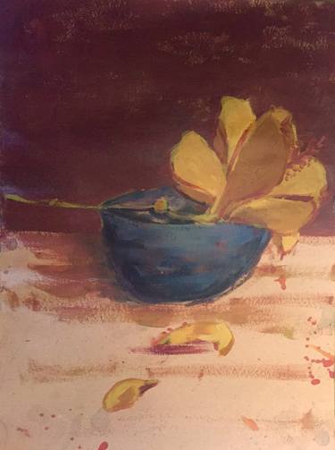 Original Fine Art Still Life Paintings by Dina Abdulhamid