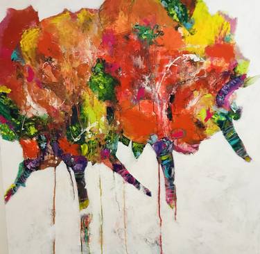 Original Abstract Expressionism Nature Paintings by margaret Salazar Romero