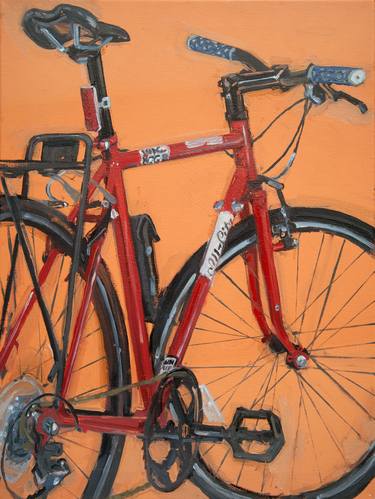 Original Pop Art Bicycle Paintings by Taliah Lempert