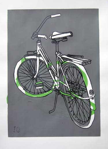Print of Abstract Bicycle Printmaking by Taliah Lempert