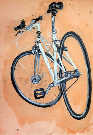 Original Expressionism Bicycle Paintings by Taliah Lempert