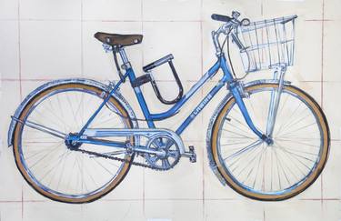 Original Figurative Bicycle Paintings by Taliah Lempert