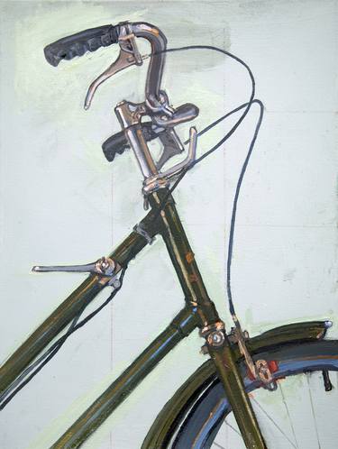 Original Impressionism Bicycle Paintings by Taliah Lempert