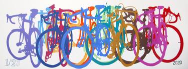 Original Abstract Bicycle Printmaking by Taliah Lempert