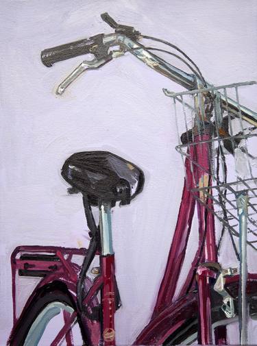 Original Impressionism Bicycle Paintings by Taliah Lempert