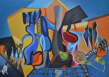 Print of Cubism Fantasy Paintings by nelson imperial