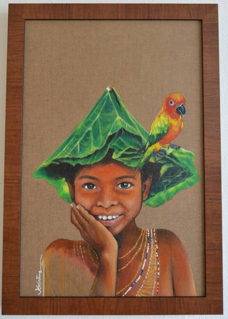 Original Figurative Children Painting by Jv Totañes