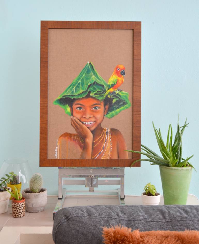 Original Figurative Children Painting by Jv Totañes