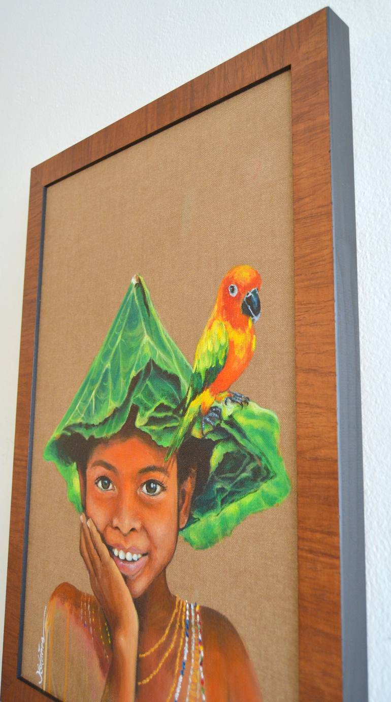 Original Figurative Children Painting by Jv Totañes