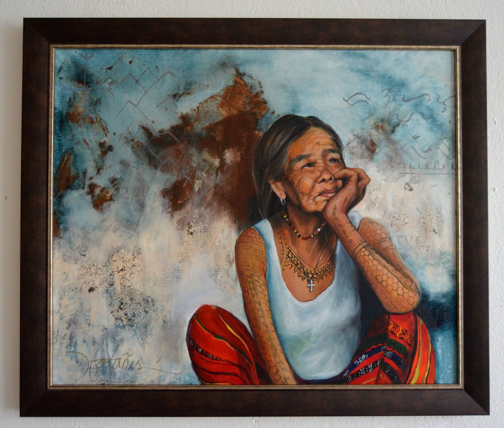 Oldest Tattoo Artist Apo Whang- Ud Painting by JV Totañes | Saatchi Art