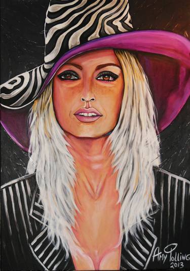 Original Celebrity Painting by Amy Polling