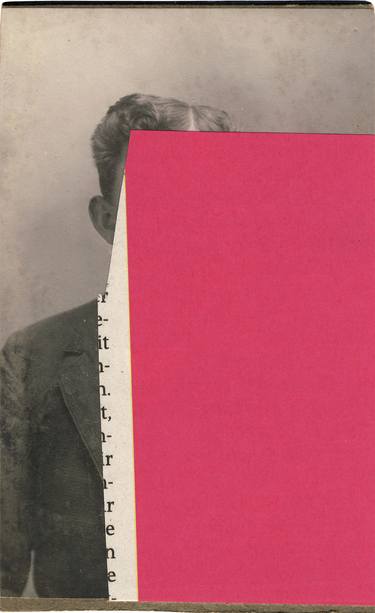 Original Dada Portrait Collage by Isabel Reitemeyer