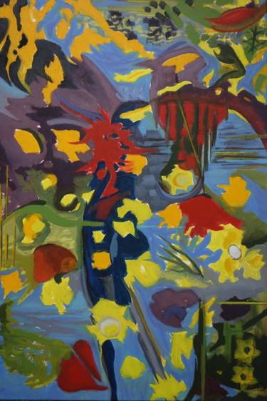 Original Abstract Garden Paintings by Martin Atkinson