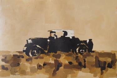 Print of Automobile Paintings by Simon Canacott