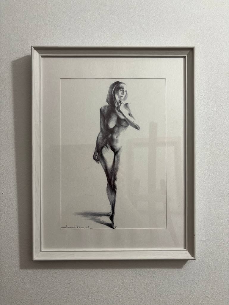 Original Figurative Nude Drawing by Yuriy Ivashkevych