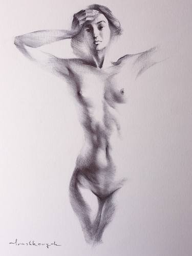 Original Fine Art Nude Drawings by Yuriy Ivashkevych