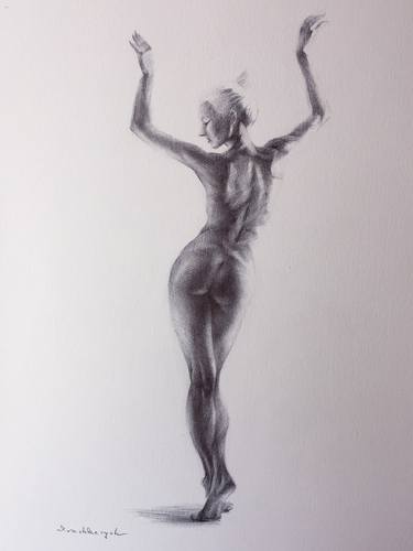 Original Figurative Nude Drawings by Yuriy Ivashkevych